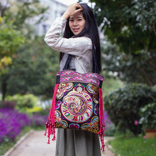 Price-promotion bag!2015 new national trend embroidered bags handmade flower embroidery ethnic clothshoulder bag handbags