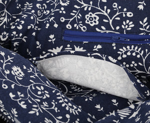 Ethnic embroidery thick denim Messenger shoulder bags
