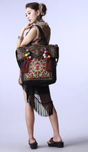 Ethnic Handmade pompon beaded Messenger bags