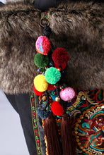 Ethnic Handmade pompon beaded Messenger bags