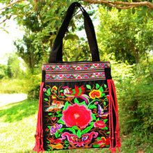 Price-promotion bag!2015 new national trend embroidered bags handmade flower embroidery ethnic clothshoulder bag handbags