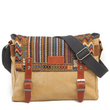 Vintage Ethnic Canvas Messenger Bag