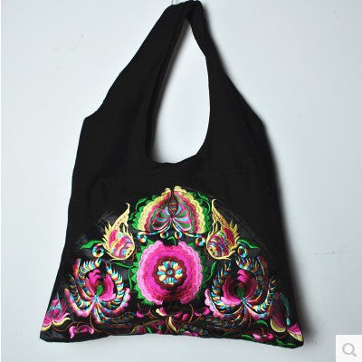 National Trend Ethnic Flowers Embroidered Bags