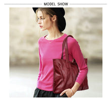 Leather Big Capacity Shoulder Bags