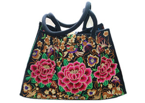 floral embroidered  ethnic handbag