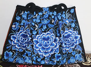 floral embroidered  ethnic handbag