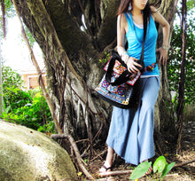 Ethnic handmade sequins messenger bag