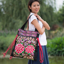 Price-promotion bag!2015 new national trend embroidered bags handmade flower embroidery ethnic clothshoulder bag handbags
