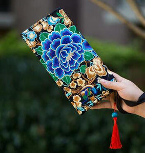 Ethnic Embroidery Wallet Bag