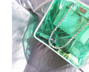 Candy Color Jelly Clear Transparent Bag