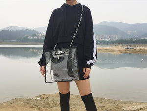 Candy Color Jelly Clear Transparent Bag