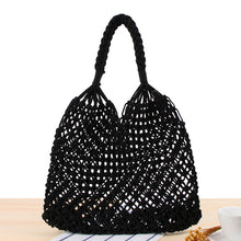 Mesh Rope Weaving  Straw Bag