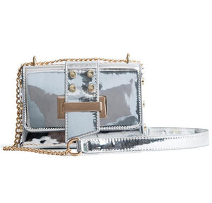 High Quality Patent Leather Flap Shoulder Bag