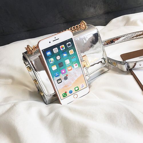 High Quality Patent Leather Flap Shoulder Bag