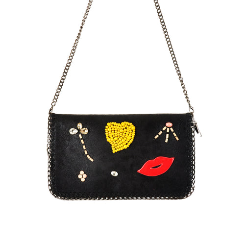 2018 New Women Clutches Mouth Beading Crack Leather Ladies Messenger Bags High Quality Crossbody Bags Day Clutch Party Purses
