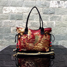Ethnic original embroidery tote bag
